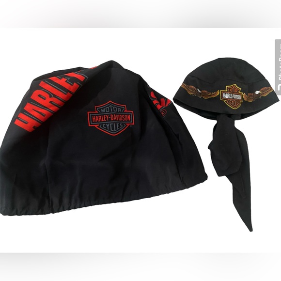Harley Davidson Helmet Bag and Bandana - Picture 1 of 2